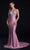 Portia and Scarlett - PS21226 Appliqued V Neck Mermaid Dress Prom Dresses 0 / Blush