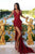 Portia and Scarlett - PS21228 Sequined Plunging V Neck Fringe Dress Prom Dresses