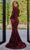 Portia and Scarlett - PS22027 Sequined Long Sleeve Mermaid Gown Prom Dresses