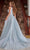 Portia and Scarlett - PS22037 Embellished Deep V Neck Ballgown Prom Dresses