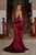 Portia and Scarlett - PS22122 Metallic Accent Neckline Trumpet Gown Prom Dresses