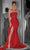 Portia and Scarlett - PS22157 Strapless Beaded Bodice High Slit Gown Prom Dresses