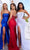 Portia and Scarlett - PS22157 Strapless Beaded Bodice High Slit Gown Prom Dresses