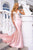 Portia and Scarlett - PS22185 Beaded Applique Open Back Satin Gown Prom Dresses