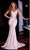 Portia and Scarlett - PS22211 Spaghetti Straps V-Neck Trumpet Gown Prom Dresses 0 / Stone