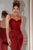 Portia and Scarlett - PS22211 Spaghetti Straps V-Neck Trumpet Gown Prom Dresses