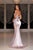 Portia and Scarlett - PS22212 Plunging V-Neck Lace Appliqued Long Gown Prom Dresses