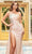 Portia and Scarlett - PS22268 Embellished Strapless Trumpet Gown Prom Dresses 0 / Champagne