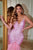 Portia and Scarlett - PS22336 Sequined Feather Fringed Mermaid Gown Prom Dresses