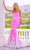 Portia and Scarlett - Ps22346 Strapless Ombre Sequin Gown Special Occasion Dress 18 / Hot Pink