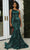 Portia and Scarlett - Ps22349 Sequin One Shoulder Gown Special Occasion Dress 18 / Emerald