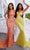 Portia and Scarlett - Ps22442C Spaghetti Strap Cutout Sequin Gown Special Occasion Dress 18 / Hot Yellow