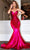 Portia and Scarlett PS22514 - Ruched Mermaid Gown Special Occasion Dress 0 / Red