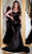 Portia and Scarlett PS22565 - Jeweled Velvet Prom Gown Special Occasion Dress 0 / Black