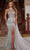 Portia and Scarlett - PS22900 Shiny Beaded Choker Trumpet Gown Prom Dresses 0 / Silver