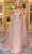 Portia and Scarlett PS22968 - Sweetheart Beaded Prom Gown With Cape Prom Dresses 0 / Pink