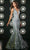 Portia and Scarlett PS23042 - Plunging V-Neck Glittered Prom Gown Prom Dresses 0 / Silver