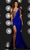 Portia and Scarlett PS23223 - Beaded Draper Prom Gown Prom Dresses 0 / Cobalt