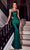 Portia and Scarlett PS23389 - Beaded One Shoulder Prom Gown Special Occasion Dress 0 / Emerald