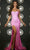 Portia and Scarlett PS23477 - Sweetheart High Slit Evening Gown Special Occasion Dress 0 / Pink-Ab