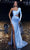 Portia and Scarlett PS23502 - Beaded Illusion Cutout Prom Gown Special Occasion Dress 0 / Blue