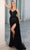 Portia and Scarlett PS23955 - Beaded Sheath Evening Gown Special Occasion Dress 0 / Black