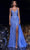 Portia and Scarlett PS23955 - Beaded Sheath Evening Gown Special Occasion Dress 0 / Blue