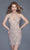 Primavera Couture - 3138 Bejeweled Plunging V-neck Cocktail Dress Special Occasion Dress