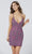 Primavera Couture - 3138 Bejeweled Plunging V-neck Cocktail Dress Special Occasion Dress