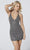 Primavera Couture - 3138 Bejeweled Plunging V-neck Cocktail Dress Special Occasion Dress