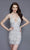 Primavera Couture - 3138 Bejeweled Plunging V-neck Cocktail Dress Special Occasion Dress