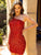 Primavera Couture - 3573 Cut-Out Sequined Fitted Cocktail Dress Homecoming Dresses