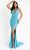 Primavera Couture - 3745 Beaded Sleeveless Wide Strap Gown Special Occasion Dress 00 / Powder Blue