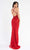 Primavera Couture - 3746 Vibrant Floral Beaded High Front Slit Gown Special Occasion Dress