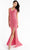 Primavera Couture - 3764 Bold Style Low V Neckline Dazzling Silhouette Evening Gown Special Occasion Dress