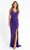 Primavera Couture - 3764 Bold Style Low V Neckline Dazzling Silhouette Evening Gown Special Occasion Dress