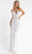 Primavera Couture - 3772 Floral Beaded Spaghetti Strap Long Dress Special Occasion Dress 00 / Ivory