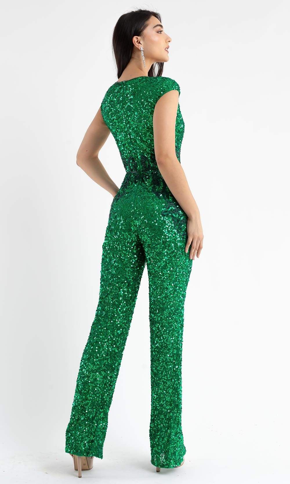 Green Sequin Jumpsuit