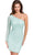 Primavera Couture 3849 - One Shoulder Long Sleeve Cocktail Dress Special Occasion Dress 00 / Mint