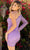 Primavera Couture 3849 - One Shoulder Long Sleeve Cocktail Dress Special Occasion Dress