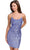 Primavera Couture 3852 - Sequined Sleeveless Cocktail Dress Special Occasion Dress 00 / Bright Blue