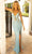 Primavera Couture 3910 - Butterfly Beaded Sheath Prom Gown Special Occasion Dress 000 / Powder Blue