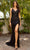 Primavera Couture 3913 - Floral Sequin Prom Dress Special Occasion Dress 000 / Black