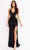 Primavera Couture 3955 - V-neck Sequined Prom Dress Special Occasion Dress 000 / Black