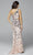 Primavera Couture - Asymmetric Sheath Prom Dress 3623 - 1 pc Rose Gold In Size 4 Available CCSALE 4 / Rose Gold