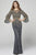 Primavera Couture - Beaded Illusion Evening Dress 3378 Evening Dresses 24 / Charcoal