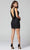 Primavera Couture - Sequined Halter Cowl Back Dress 3311 - 1 pc Black In Size 16 Available CCSALE 16 / Black