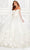 Princesa by Ariana Vara PR22021NL - Lace Floral Ballgown Ball Gowns 00 / White