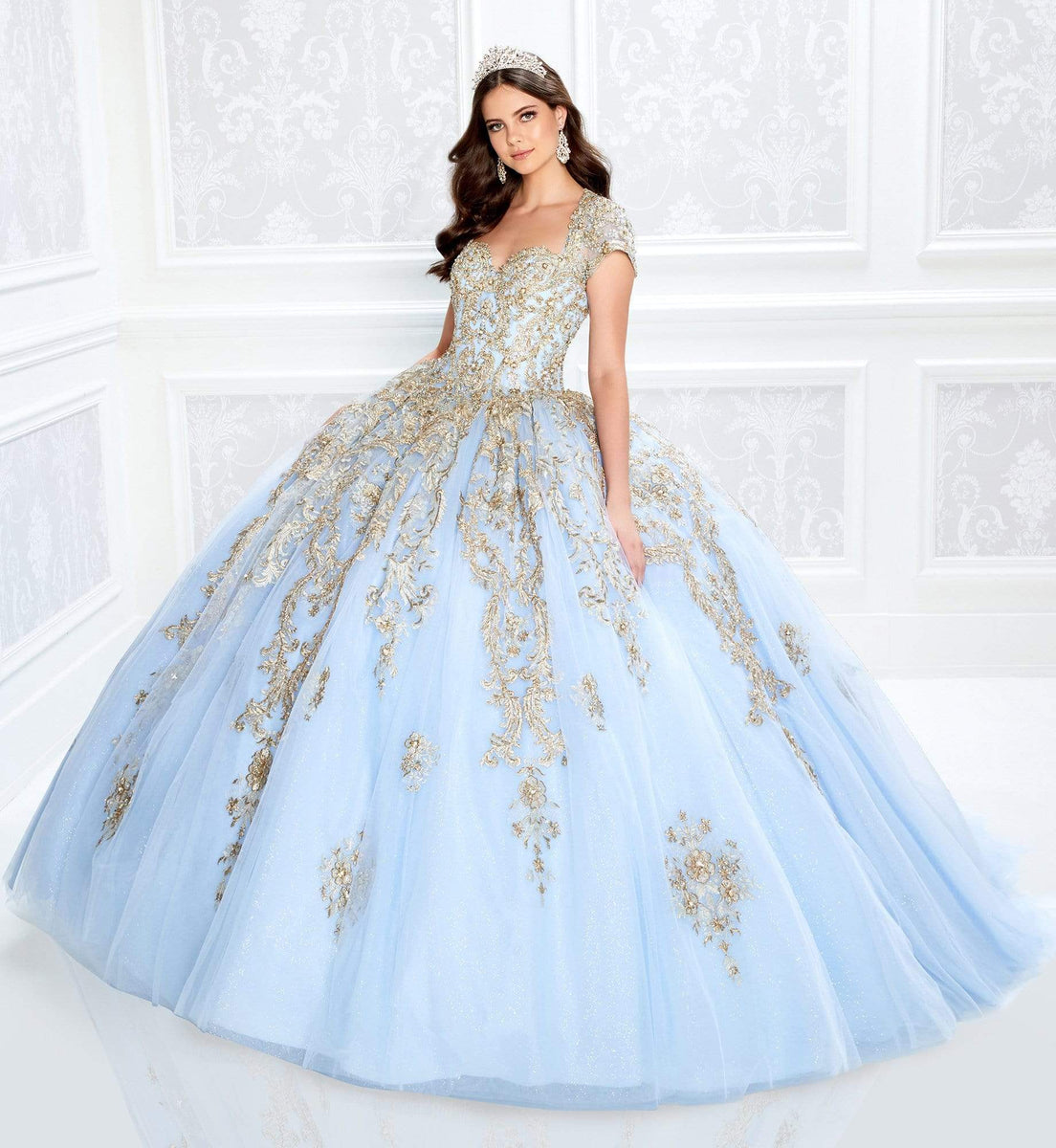 Princesa by Ariana Vara - PR22025 Short Sleeve Ball Gown – Couture Candy