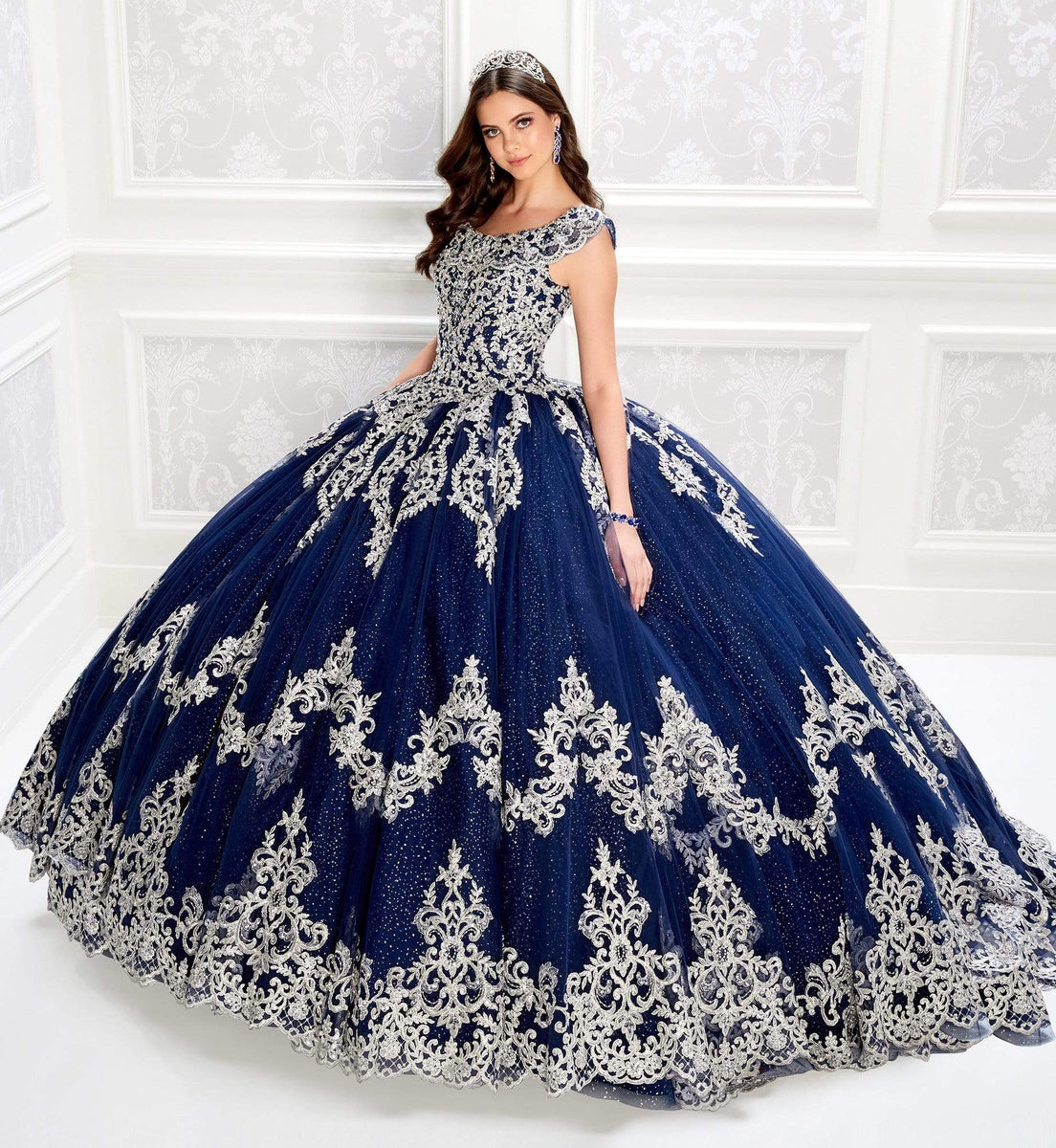 Princesa by Ariana Vara - PR22035 Scoop Neck Ball Gown – Couture Candy